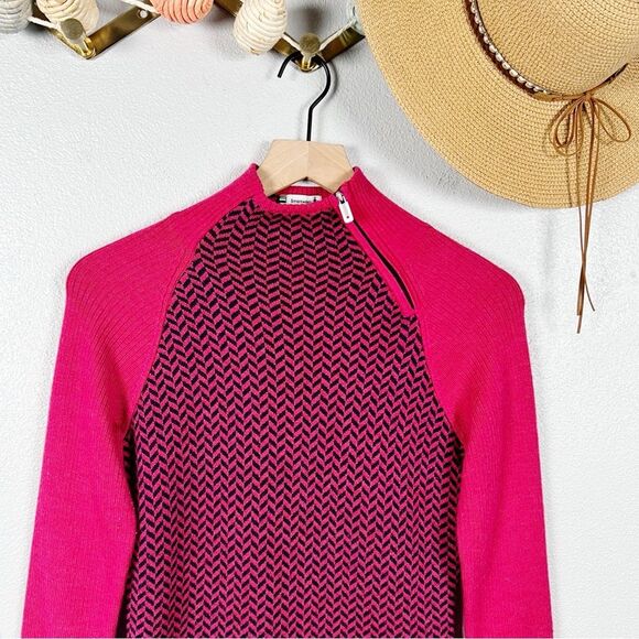 Smartwool Dacono Chevron Funnel Neck Merino Wool Ski Sweater Size Small - Picture 2 of 7